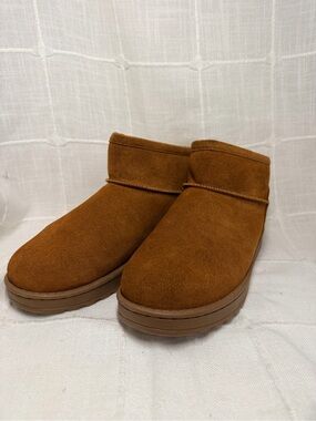 NWT White Mountain Inspo Whiskey Suede Faux Fur Booties Women’s 9M